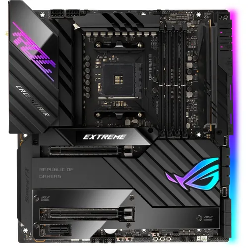 ASUS ROG CROSSHAIR VIII EXTREME - EATX AMD X570 Gaming-Mainboard, 18+2 Leistungsstufen und PCIe 4.0 für maximale Leistung und Konnektivität