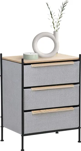 ML-Design Stoffkommode mit 3 Schubladen