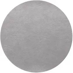 ASA Selection vegan leather Tischset, silver cloud Ø38 cm in grau von ASA