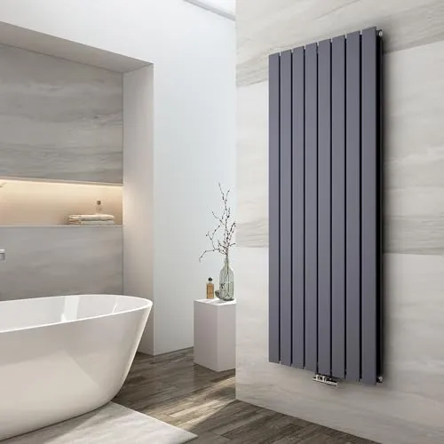 Emke Heizkörper 63x100cm 730W Weiß Flach Paneelheizkörper - Heizkörper aus hochwertigem Stahl für effiziente Wärmeverteilung, modernes Design und platzsparende Wandmontage – ideal für Bäder und Wohnräume.