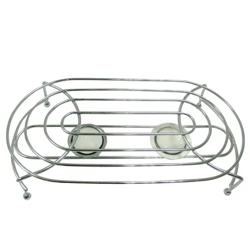 axentia Stövchen – Ovales 2-flammiges Stövchen - Stilvolles Stövchen aus verchromtem Metall, ideal zum Warmhalten von Getränken und Speisen. Passt zu verschiedenen Geschirr-Serien und Tisch-Dekorationen.