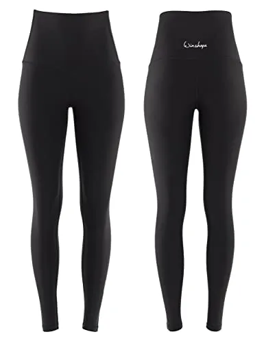 Winshape Damen Functional Comfort Tights Hwl112c – High Waist Leggings in Schwarz, XS EU - Trainingsbekleidung mit Bauch-Weg-Effekt durch High Waist-Bund und temperaturregulierendem Funktionsstoff – ideal für Fitness, Pilates und Yoga.
