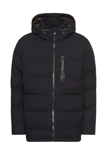 camel active Herren teXXXactive® Funktionsjacke Navyblau - Wind- und wasserdichte Jacke mit verstellbarem Saum und Kapuze. Bietet optimale Bewegungsfreiheit und Komfort für aktive Männer. Ideal für Outdoor-Aktivitäten.