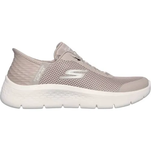 Skechers Go Walk Flex Grand Entry Damen Sneaker Beige EU 40 - Stylische Slip-Ins für Damen mit ultimativen Komfort, atmungsaktivem Obermaterial und waschmaschinenfest. Ideal für aktive Tage und müheloses Anziehen ohne Bücken!