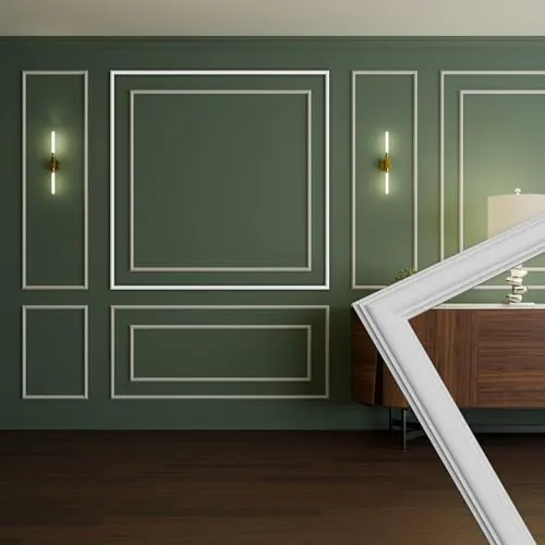 HEXIM Stuckleisten Wandrahmen Set RM16-G 140x140 cm von HEXIM