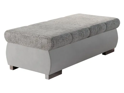 Mirjan24 Polsterhocker Hellgrau 120x60 cm - Stylischer Polsterhocker für Ihr Wohnzimmer – robust und elegant. Mit einer bequemen Schaumstoffsitzfläche bietet er zusätzlichen Sitzkomfort und passt ideal zu jedem Einrichtungsstil.