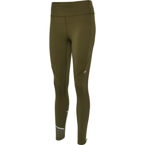 NewLine Damen Chicago Warm Tight - Braun XS - Sportsocken - Thermolaufhosen aus 78% Polyamid und 22% Elasthan für optimale Wärme und Komfort beim Laufen.