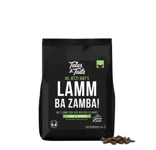 Tales & Tails Soft-Trockenfutter für Hunde LammBa Zamba - Hundefutter für ernährungssensible Hunde, hergestellt aus hochwertigem Lammfleisch aus Freilandhaltung und ohne Getreide oder Zucker – ideal für eine gesunde Verdauung.