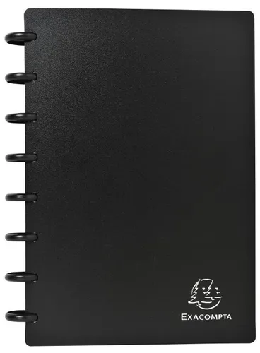 Exacompta Visitenkartenbuch mit Ringen aus PP 800μ für 120 Karten