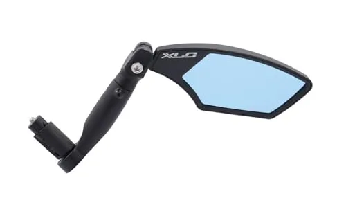 XLC MR-K23 Fahrrad-Spiegel – Unisex Erwachsene, Schwarz - Fahrradspiegel mit Aluminiumklemme für Lenkeraussenklemmung, ideal für Flatbar und sorgt für optimale Sicht beim Radfahren.