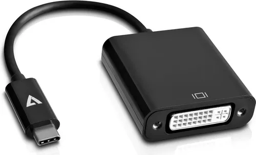 V7 - Externer Videoadapter - USB-C - DVI - Schwarz (V7UCDVI-BLK-1E)