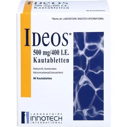 Ideos 500 mg / 400 I.E. Kautabletten 90 St