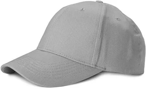 styleBREAKER Unisex Baseball Cap Gebürstete Baumwolle, Grau