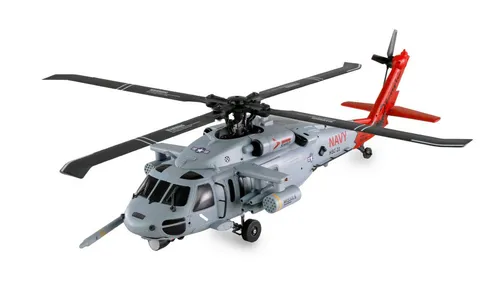 Amewi 25348 UH60 Black Hawk Marine CP Helikopter 6G/3D GPS RTF - Hubschrauber, bereit für den sofortigen Einsatz mit GPS und 6G/3D-Technologie für präzise Steuerung und beeindruckende Flugmanöver.