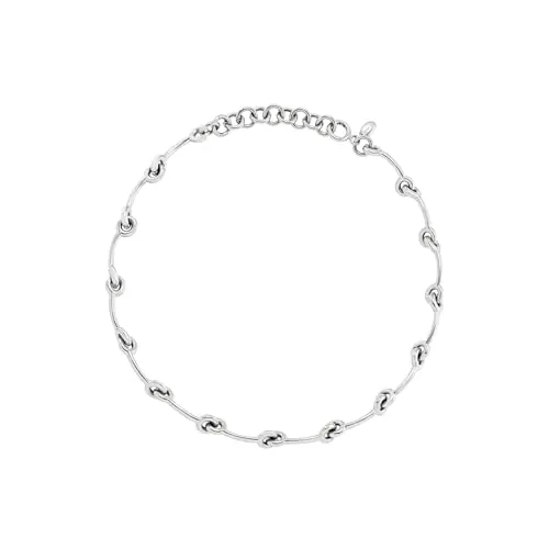 Breil Tie Up Collection Damenhalskette - Ketten für Damen mit elegantem Design aus verspiegeltem Edelstahl, verstellbare Länge 39-46 cm für perfekten Sitz und vielseitige Tragemöglichkeiten.