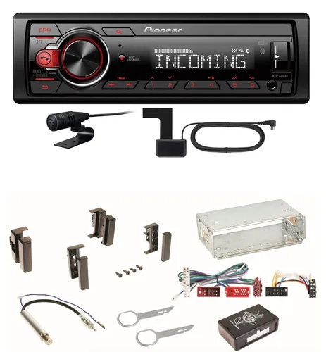 Pioneer MVH-330DAB Bluetooth Digitalradio Einbauset für Audi A4 B5 A6 4B C4 A8