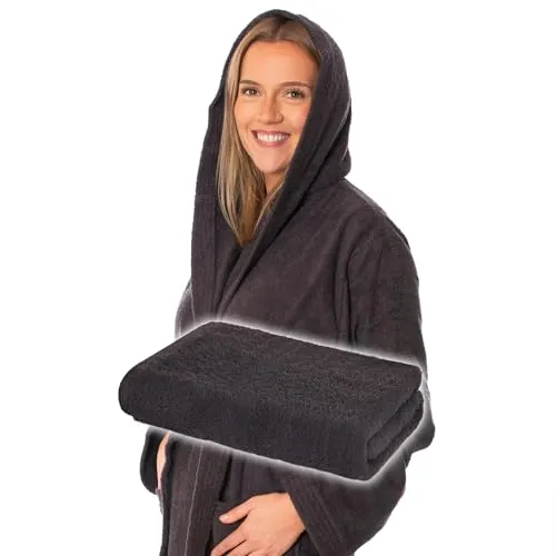 Lavea Mexico Saunaset mit Saunahandtuch und Bademantel - Hochwertiges Saunaset mit saugstarkem Frottee-Bademantel und großem Saunahandtuch (80 x 200 cm). Ideal für Sauna und Wellness, bietet es Komfort und Qualität für entspannte Momente.
