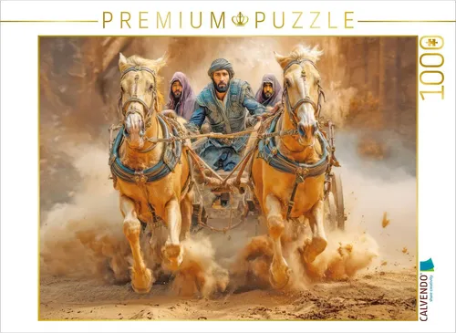 CALVENDO Puzzle Pferde und Kutschen | 1000 Teile Lege-Größe 64x48cm Foto-Puzzle für glückliche Stunden