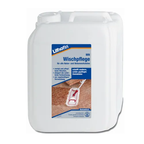 Lithofin MN Wischpflege Steinpflege 5 Liter - Flüssigreiniger für Naturstein, besonders schonend und pflegend für langlebige Schönheit und Werterhalt.