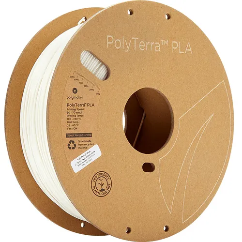 Polymaker PolyTerra Pla filament Cotton White 1.75 mm 1KG von Polymaker