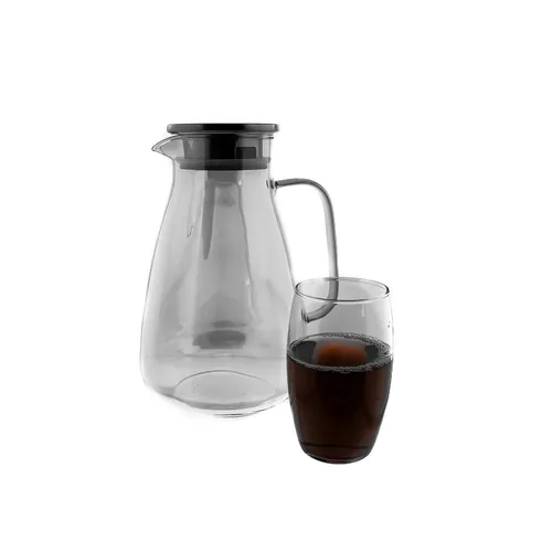 7-tlg. Karaffen-Set aus Glas – 1,95 L Karaffe & 6 Gläser - Elegantes Karaffen-Set aus hochwertigem Glas, ideal für gesellige Anlässe. Die 1,95 L Karaffe und 6 Gläser mit je 330 ml bieten ausreichend Platz für Getränke und sind ein echter Hingucker.