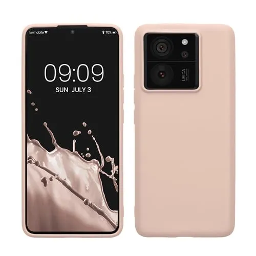 kwmobile Handyhülle für Xiaomi 13T / 13T Pro Hülle - TPU Case - Kabelloses Laden - Schutzhülle Cover in Coconut Swirl