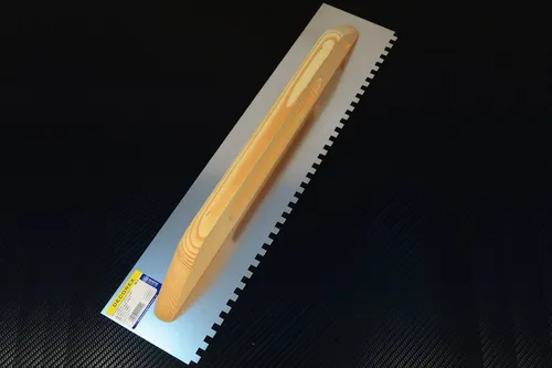 Decorex Maurerkelle Schweizer Aufziehplatte Glattekelle Zahnkelle Traufel Abzieher Kelle (8*8mm Zahne-St)