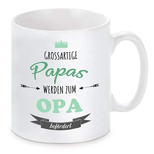 Tasse mit Motiv - Papas werden zum Opa befördert