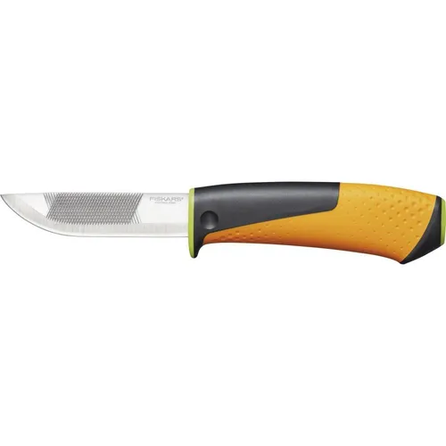 Fiskars Heavy Duty Knife with sharpener - Handwerkzeuge, ideal für den schweren Einsatz mit einer robusten Klinge und integriertem Schärfer für maximale Effizienz.