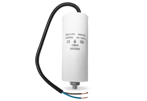 VIOKS Montagezubehör Kondensator CBB60 universal für elektrische Hausgeräte, 25,00µF 450V mit Anschlusskabel