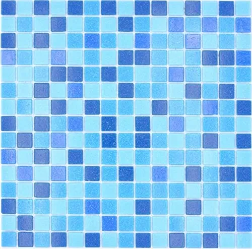 Glasmosaik Mosaikfliesen eisblau blau Poolmosaik Schwimmbadmosaik MOS210-PA327