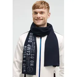 Strickschal CAMP DAVID, Damen, blau, Material: 95% Baumwolle, 5% Elasthan, Modetücher