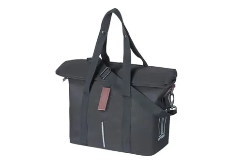 Basil City Fahrradhandtasche Schwarz 39x15x27 cm