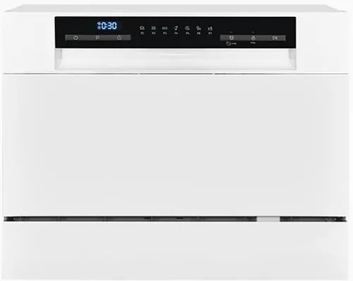 Exquisit Geschirrspüler GSP206-030D - Kompakte Spülmaschine für 1-2 Personen - Geschirrspüler für 1-2 Personen mit 7 Spülprogrammen und ECO Modus, ideal für effizientes Spülen und schnelle Reinigung.