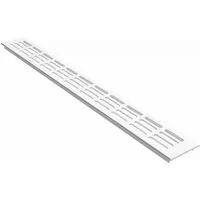 MS Beschläge Lüftungsgitter 60 x 200 mm Weiß RAL 9016