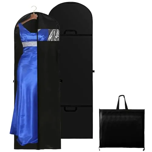 1pcs Kleidersack Lang 180×60cm,Kleiderhülle Lang,Kleiderschutzhülle PEVA,Kleidersäcke für Brautkleid,Kleidersack für Aufbewahrung mit Reißverschluss,Anzugtasche Staubschutz,für Kleid,Hemden,Mantel