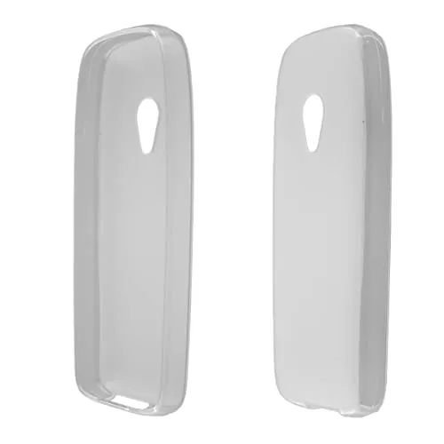 caseroxx Schutzhülle für Nokia 6310 (2021) in weiß-transparent – Flexibles TPU-Case aus stoßfestem Gummi, passgenaue Handy-Tasche mit Kantenschutz & rutschfestem Grip