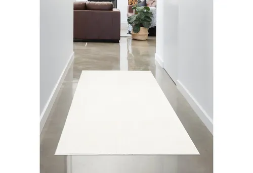 Carpetia Teppich rechteckig in Creme - Luxuriöser Teppich mit rutschfester Rückseite und pflegeleichter Oberfläche. Ideal für Wohnzimmer, Schlafzimmer und Büro – für eine gemütliche Atmosphäre und ein angenehmes Laufgefühl.