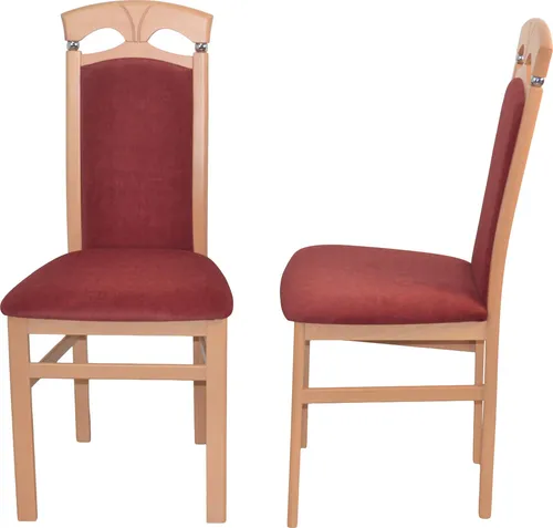 Esszimmerstuhl 2er-Set aus Massivholz