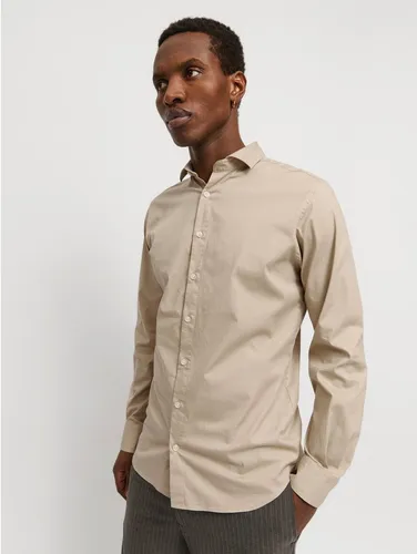 JACK & JONES JPRBLAJAXON Stretch Shirt L/S NOOS - Herrenhemd aus 100% Pure Cashmere, bietet hohen Tragekomfort und stilvolle Eleganz für jeden Anlass.