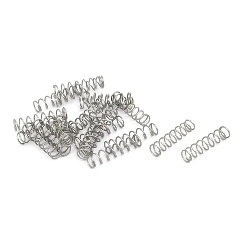 20pcs 0,5mmx5mmx20mm 304 Edelstahl Druckfedern Silberton von Uxcell