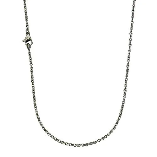 Zeeme Stainless Steel Damen Halskette Edelstahl Glänzend grau 389050029-45