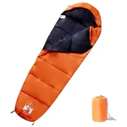 vidaXL Mumienschlafsack für Erwachsene Camping 3 Jahreszeiten