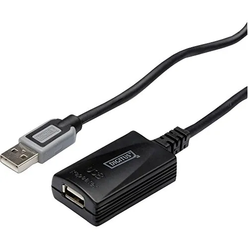 Assmann DA-70130-3 Digitus Repeater-Kabel (USB 2.0 A-männlich auf A-weiblich, 5m)