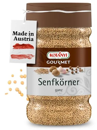 Produktbild Kotanyi Senfkörner Gewürze für Großverbraucher und Gastronomie, 1200 ccm, ca. 680 g