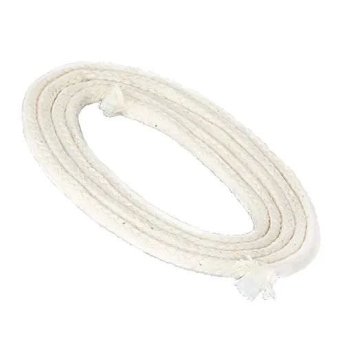 NKlaus 1 Meter Docht mit Glasfasereinlage Glasfaserdocht rund Ø 6mm für Schmelzlicht Spirituslampe Öllampe für gereinigtes Lampenöl Paraffinöl Dauerdocht Gartenfackel Petroleumlampe 1259