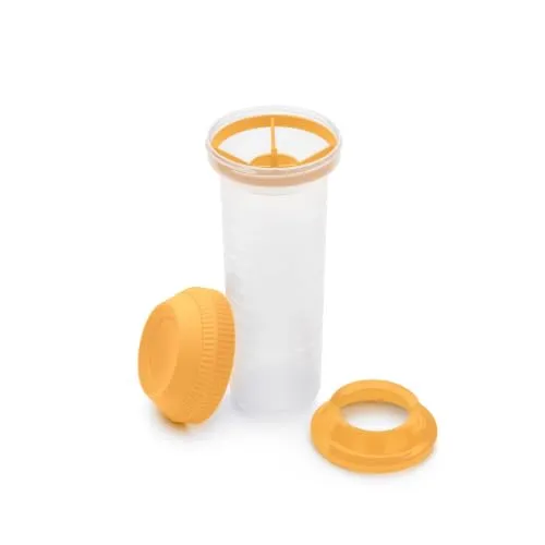 1a TUPPER D11 Schüttelbecher MIX-MAX 750ml - klar/gelb von Tupperware