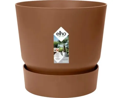 Blumentopf Pflanztopf Elho Greenville Kunststoff 39 x 39 x 36,8 cm braun