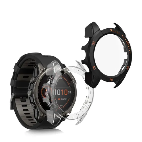 2x Glas Hülle für Garmin Fenix 8 47mm Schutzhülle