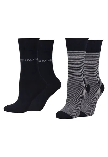 TOM TAILOR Basicsocken Tom Tailor Damen schlichte basic Socken verschiedene Packs Streifen Tom Tailor Damen schlichte basic Socken verschiedene Packs Streifen blau 39-42